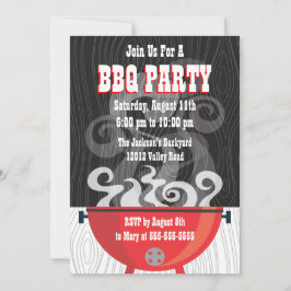 スモーキンBBQパーティの招待状 招待状