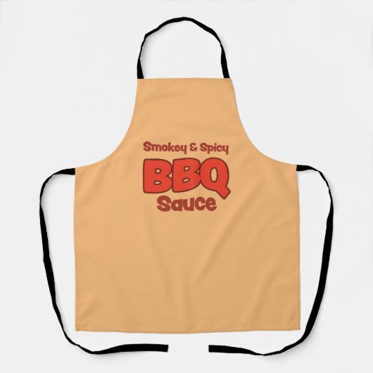 スモーキーとスパイシーBBQソース エプロン (正面)