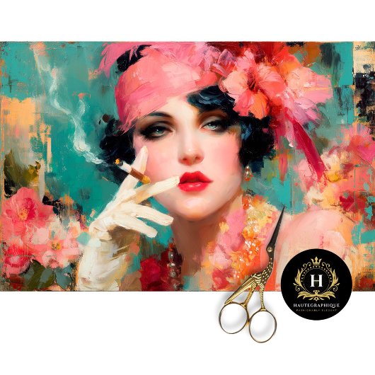 スモーキーなフラッパーグラームデコップページ 薄葉紙