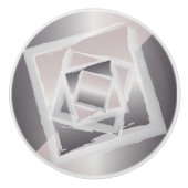 スモーキーの石英灰色 セラミックノブ (正面)