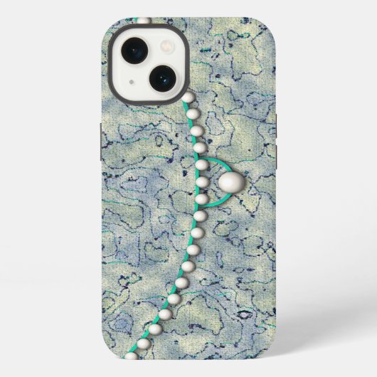 スモーキーアクアパール iPhoneケース (裏面)