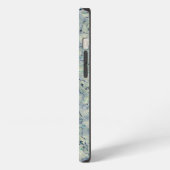 スモーキーアクア(真珠) iPhoneケース (左側面)
