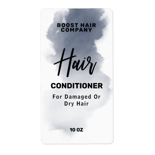 スモーキーインクグレイ気にヘア製品ラベル ラベル (正面)