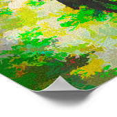 スモーキーカラーバリエーションアートという黒いマット ポスター (角)