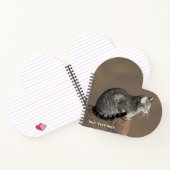 スモーキーグレイのタビー猫 ノートブック (内部)
