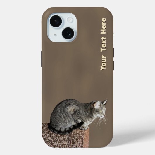 スモーキーグレイのタビー猫 Case-Mate iPhoneケース (裏面)