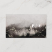 スモーキーグレイモダンアート名刺 名刺 (裏面)