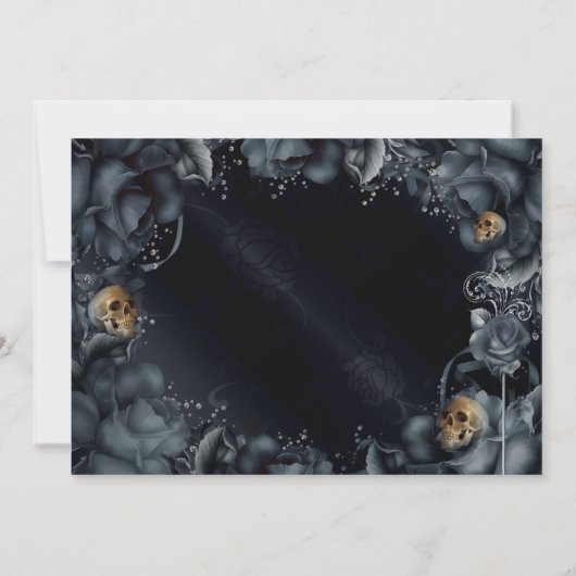 スモーキーグレーブルーバラスカルバースデーパーティー 招待状 (裏面)