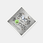 スモーキーグレーボス&ブーゼハローウィンパーティ スタンダードカクテルナプキン (角)