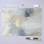 スモーキーグレー水カラスプラッシュ2 薄葉紙 (クラフト)