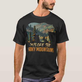 スモーキーズ ガトリンburg グレート・スモーキー山脈を探索 tシャツ
