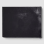 スモーキーダークブラックローズブーケ結婚ーズ ゲストブック (裏面)