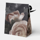 スモーキーダークブラックローズブーケ結婚ーズ フェイバーボックス (裏面サイド)