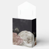 スモーキーダークブラックローズブーケ結婚ーズ フェイバーボックス (オープン)