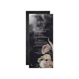 スモーキーダークブラックローズブーケ結婚ーズ メニュー