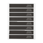 スモーキーブラック高級カラー補完 ラップアラウンドラベル (シート)