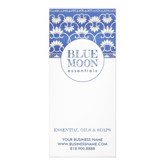 スモーキーブルーモノグラムクラフトスマン ラックカード (裏面)