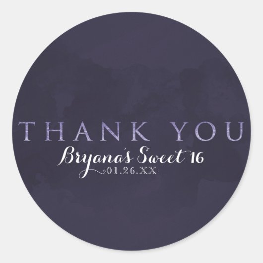 スモーキープラムグレーシックなグラムモダンサンキュースペフト ラウンドシール (正面)
