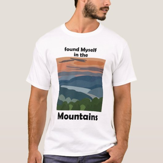 スモーキーマウンテン 山で自分を見つけた Tシャツ (正面)