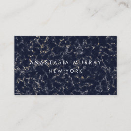 スモーキーモダン白黒マーブルミニマリストラグジュアリー 名刺