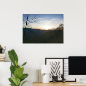 スモーキー山脈の日の出 ポスター (ホームオフィス)