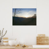 スモーキー山脈の日の出 ポスター (キッチン)