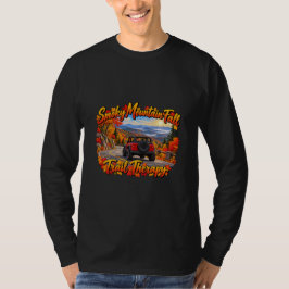スモーキー山脈の紅葉トレイルセラピー Tシャツ