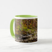 スモーキー山脈の素晴らし森の流れ マグカップ (正面左)