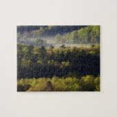 スモーキー州ケードズ·コーブの森の空素晴らし中観 ジグソーパズル (横)
