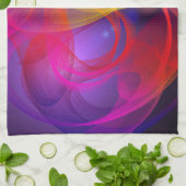 スモーキー渦巻き キッチンタオル (折り畳み)