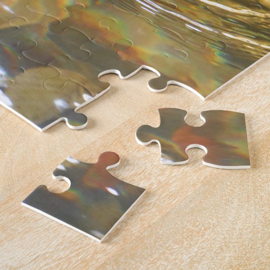 スモーキー食べ物を与えマウンテンクリークの水中マス ジグソーパズル (側面)