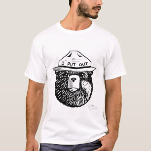 スモーキー・ザ・ベア 消火する Tシャツ