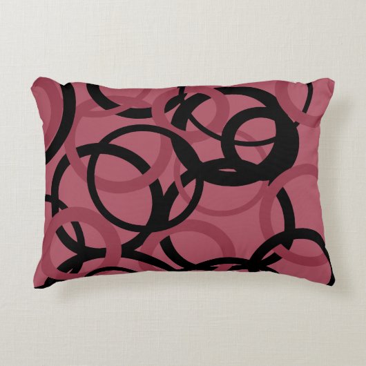 スモーキー・トパーズとブラック・サークル アクセントクッション (正面)