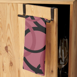 スモーキー・トパーズとブラック・サークル キッチンタオル