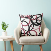 スモーキー・トパーズとブラック・サークル クッション (椅子)