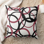 スモーキー・トパーズとブラック・サークル クッション (ブランケット)