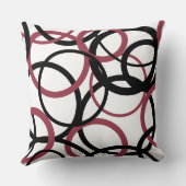 スモーキー・トパーズとブラック・サークル クッション (裏面)