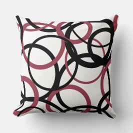 スモーキー・トパーズとブラック・サークル クッション