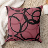 スモーキー・トパーズとブラック・サークル クッション (ブランケット)