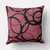 スモーキー・トパーズとブラック・サークル クッション (裏面)