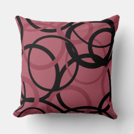 スモーキー・トパーズとブラック・サークル クッション