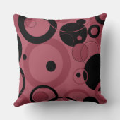 スモーキー・トパーズとブラック・サークル クッション (裏面)