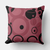 スモーキー・トパーズとブラック・サークル クッション (正面)