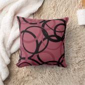 スモーキー・トパーズとブラック・サークル クッション (ブランケット)