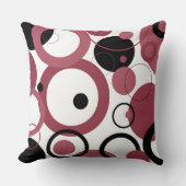 スモーキー・トパーズとブラック・サークル クッション (正面)