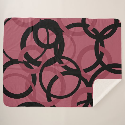 スモーキー・トパーズとブラック・サークル シェルパブランケット (正面(横))