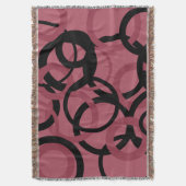 スモーキー・トパーズとブラック・サークル スローブランケット (正面縦)