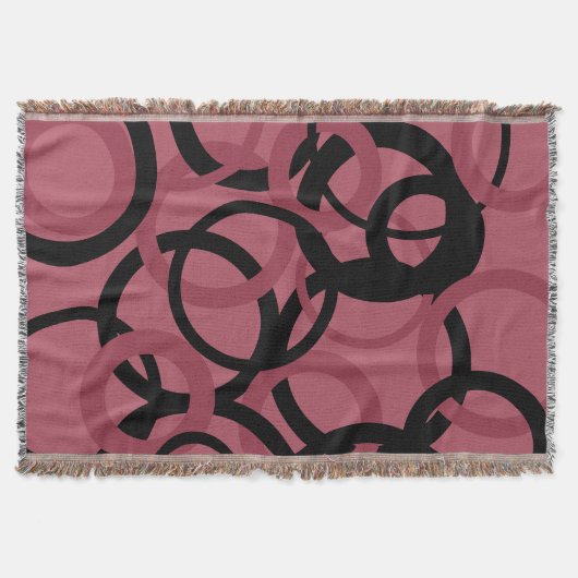 スモーキー・トパーズとブラック・サークル スローブランケット (正面)