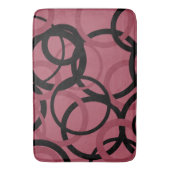 スモーキー・トパーズとブラック・サークル バスマット (正面縦)