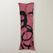 スモーキー・トパーズとブラック・サークル ボディピロー (正面縦)